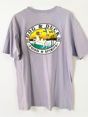 Vintage Y2K Dog and Duck Oversized Graphic Hunter Tee